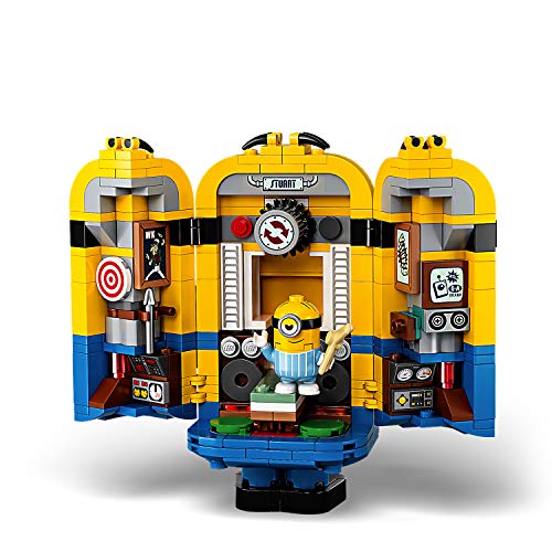 LEGO- Minions y su Guarida para Construir Juego de construcción, Multicolor (75551)