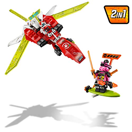 LEGO Ninjago - Robot-Jet de Kai, Set de Construcción 2 en 1, Incluye dos Minifiguras de Personajes de la Serie, Recomendado a Partir de 7 Años (71707)