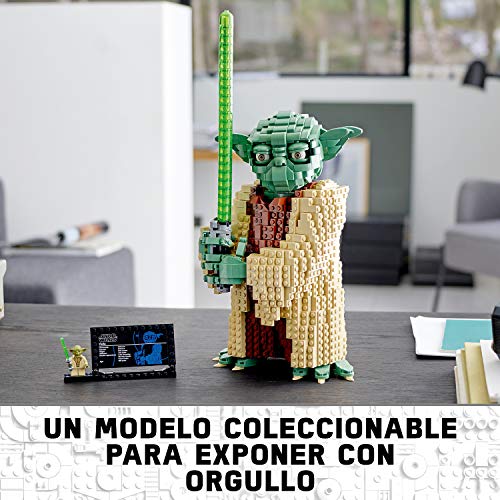 LEGO Star Wars TM - Yoda, Set de construcción del Personaje Jedi de la Guerra de las Galaxias, Inspirado en el Ataque de los Clones (75255)