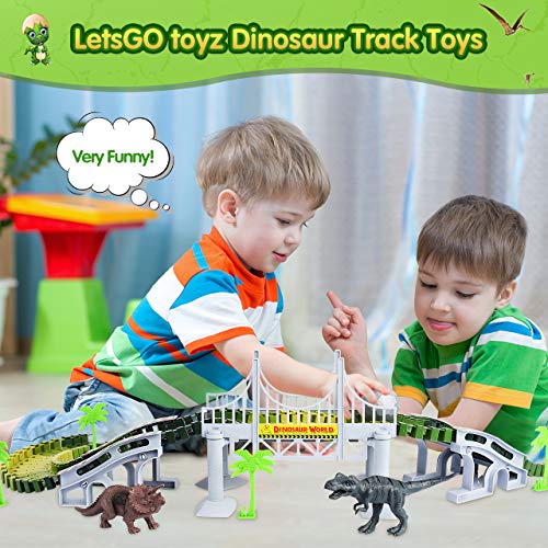 LetsGO toyz Juguetes Niños 2-8 Años, Dinosaurios Juguetes Pista Cars Juegos Niños 3-10 Años Regalos Niños 3-12 Años Juguetes para Niños Niñas de 2-9 Años Niños