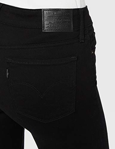 Levi's 711 Skinny Vaqueros, Negro (Blacks), W24/L28 para Mujer