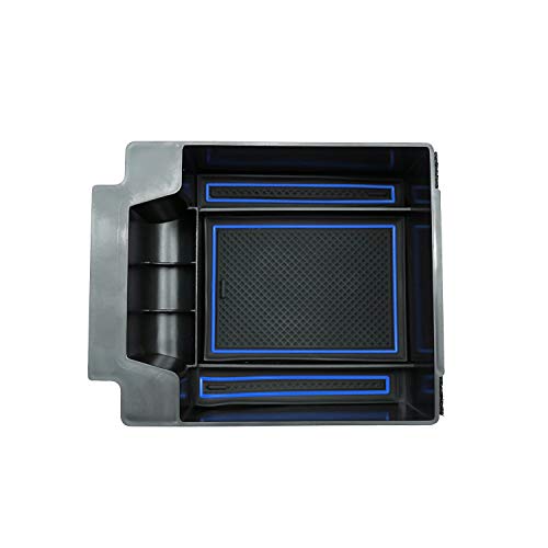 LFOTPP Ateca Guantera reposabrazos Caja Center Console Armrest Storage Box Interior (Azul)