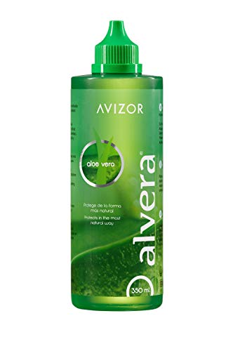 Líquido de lentillas AVIZOR Alvera 2 × 350 ml con estuches. Solución para limpieza y desinfección de todo tipo de lentes de contacto blandas.