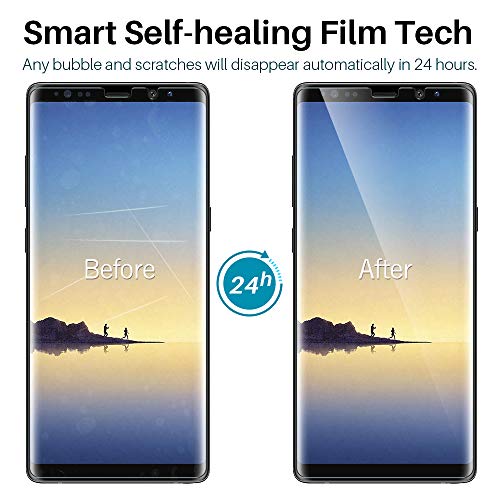 LϟK 3 Pack Protector de Pantalla para Samsung Galaxy Note 8, HD Película Flexible Transparente [Película de TPU] [Sin Burbujas] [Funda Compatible] [Sin Bordes Levantados] [Instalación Fácil]