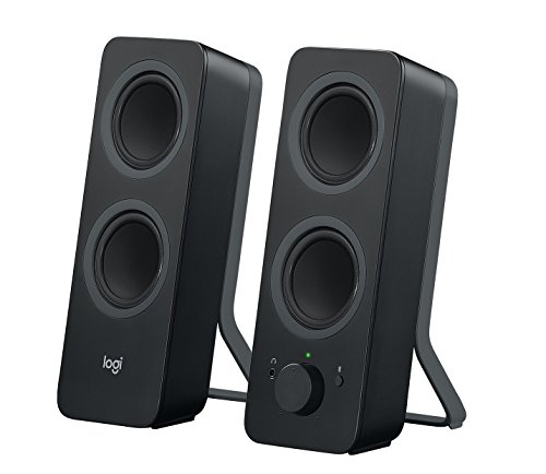 Logitech Z207 Sistema de Altavoce Bluetooth para PC, Sonido Estéreo, 10W de Pico, Entrada Audio 3.5 mm, Toma Auriculares, Multidispositivos, Enchufe EU, Ordenador/TV/Smartphone/Tablet, Negro