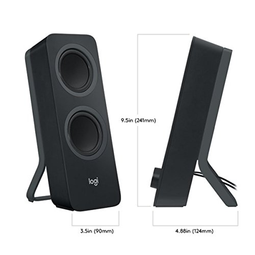 Logitech Z207 Sistema de Altavoce Bluetooth para PC, Sonido Estéreo, 10W de Pico, Entrada Audio 3.5 mm, Toma Auriculares, Multidispositivos, Enchufe EU, Ordenador/TV/Smartphone/Tablet, Negro