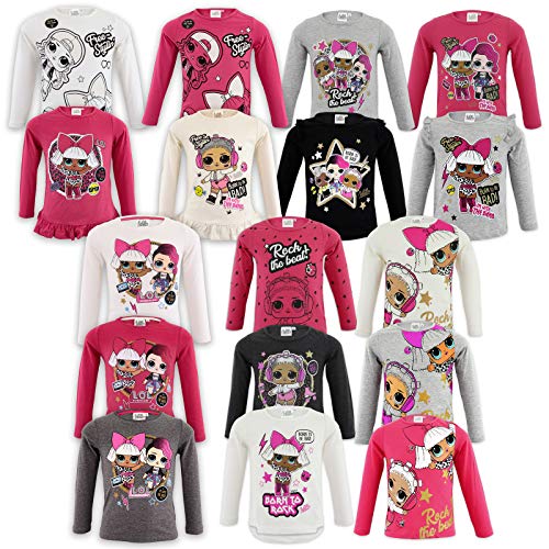 LOL SURPRISE HS1501 - Camiseta de manga larga para niña Fucsia 1499 8 Años-128 cm