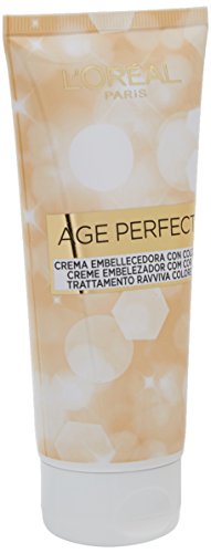 L'Oreal Paris Age Perfect Crema Embellecedora con Color, Tono Rubio Claro - 3 Paquetes de 116 gr - Total: 348 gr