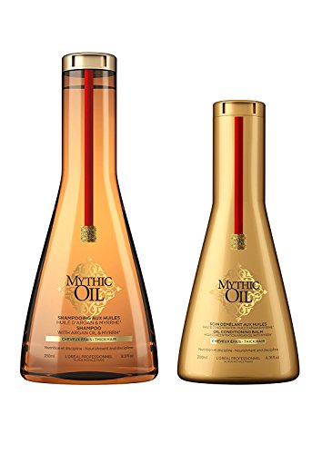 L'Oreal Professional Professionel Mythic Oil Shampoo 250ml, Conditioner 200ml Duo Thick Hair