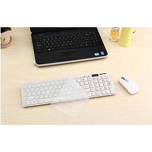 LQH Teclado Teclado Ordinaria ratón Teclado for Juegos de Ordenador ratón Teclado Teclado inalámbrico configurado Diseño Ultrafino Ligero Ultra-Delgado Teclado inalámbrico Negro (Color : White)