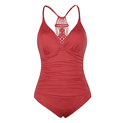 Luckycat Mujer 2019 Push-up Acolchado Bra Bikini Set Bandage Traje de Baño de Playa Color Sólido Bañador Deportivo Traje de Baño de Una Pieza para Mujer Bañadores de Mujer Tallas Grandes Sexy Tankini