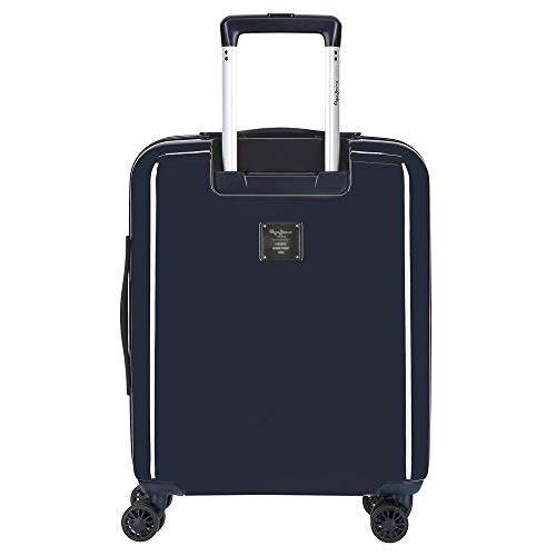 Maleta de cabina Pepe Jeans Luggage London Blanca rígida 55cm