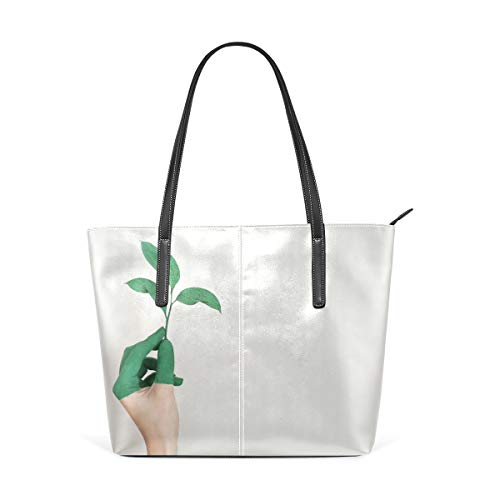 MALPLENA Art Close Up Ecology - Bolso de mano para mujer