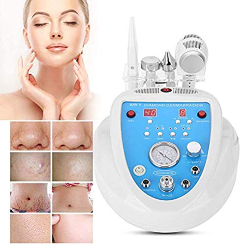 Máquina profesional de 6 en 1 Diamante microdermoabrasión, para belleza y rejuvenecimiento de la piel del salón del cuidado facial para el uso personal casero