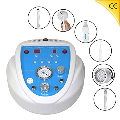 Máquina profesional de 6 en 1 Diamante microdermoabrasión, para belleza y rejuvenecimiento de la piel del salón del cuidado facial para el uso personal casero