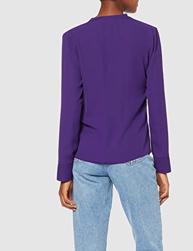 Marca Amazon - find. Blusa para Mujer, Morado (Violet Indigo 19-3750), 36, Label: XS