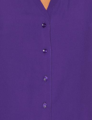 Marca Amazon - find. Blusa para Mujer, Morado (Violet Indigo 19-3750), 36, Label: XS