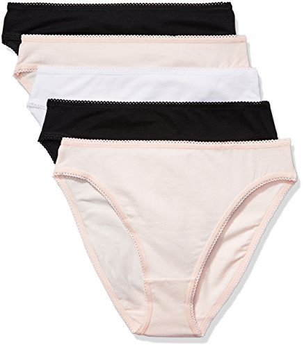 Marca Amazon - IRIS & LILLY Braguita para Mujer Pack de 5, Multicolor (Soft Pink), L