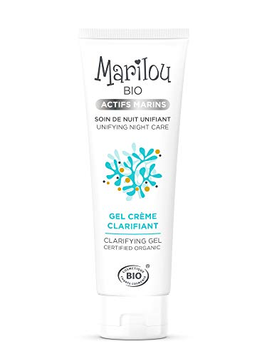 Marilou Bio – Gama Marina – Gel crema aclarante con activos marinos – Tubo de 50 ml – Bye los signos de Fatigue