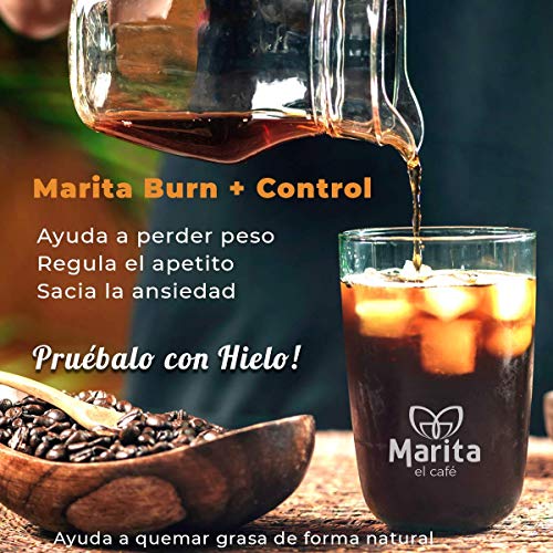 MARITA CAFÉ BURN+CONTROL CON PHYSILLIUM + REGALO DE INFUSIÓN ADELGAZANTE (delgaxan plus 20 bolsitas)