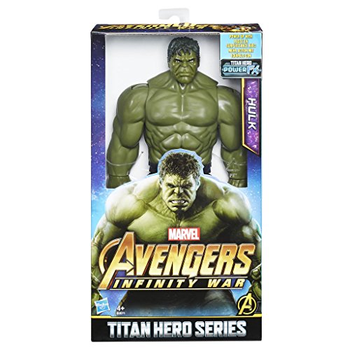 Marvel- Hulk with Titan Hero Power FX Port Series, Color Azul, Verde (Hasbro E0571EU4)