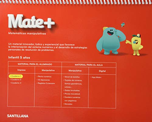 MATE+ MATEMATICAS MANIPULATIVAS 5 AÑOS