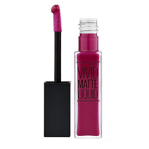 Maybelline New York - Color Sensational, Pintalabios Mate Vivid Matte Liquid, Tono 40 Berry