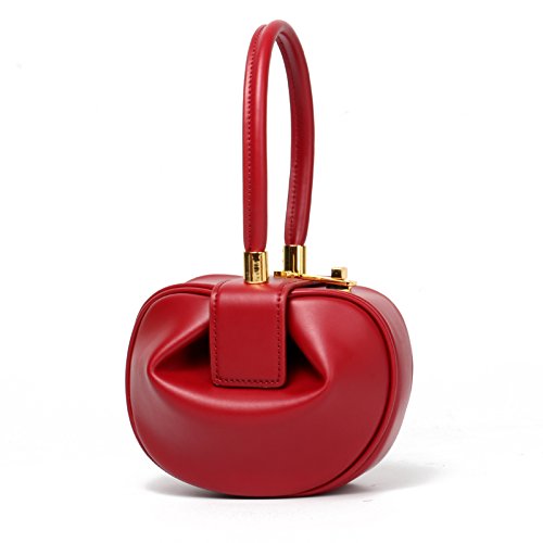 MEARYLOVE Artesanía Exquisita 2018 Nueva Tendencia Fasion Bolso de Hombro de Las Mujeres de Moda Retro Señora Bolso Jingle Dumplings Bolsos de Golondrina (Color : Red, Size : S)