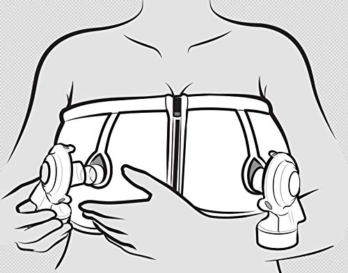 Medela Top sujetador extración de leche manos libres, talla M