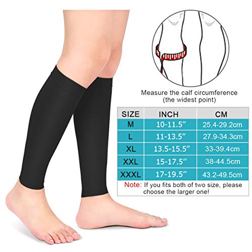 Medias de Compresión para Mujeres y Hombres, 20-30 mmHg Calcetines de Compresión Cortas, Punta Abierta, Medias Compresión Fuerte para Venas Varicosas, Edema, Embarazo, Mejora la Circulación (Black, M)