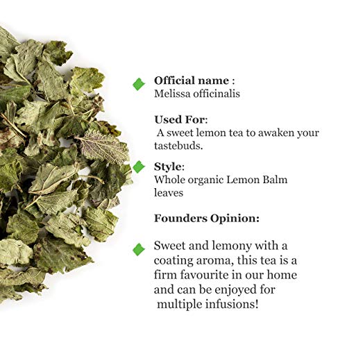 Melisa orgánica infusión hojas - Limón dulce - Melissa officinalis - toronjil - limoncillo - la melisa u hoja de limón - 50g