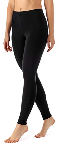 Merry Style Leggins Largos Mallas Deportivas Mujer MS10-143 (Negro, S)