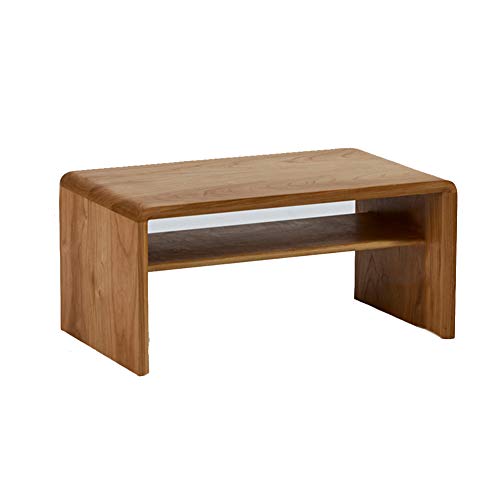 Mesas Centro Mesitas Café Mesa Hogar Y Cocina Café Mesa Nogal Negro Dormitorio Sala De Estar Ventana De Bahía Mesa De Té Madera Maciza Tingting (Color : Madera, Tamaño : 55)