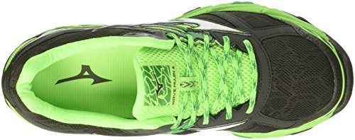 Mizuno Wave Mujin 3, Zapatillas de Running para Hombre, Multicolor (Forestnight/White/brightgreen 01), 42.5 EU