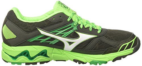 Mizuno Wave Mujin 3, Zapatillas de Running para Hombre, Multicolor (Forestnight/White/brightgreen 01), 42.5 EU