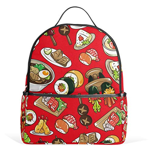 Mochila de Cocina Japonesa de Dibujos Animados para niños y niñas Mochila Linda Mochila Casual al Aire Libre