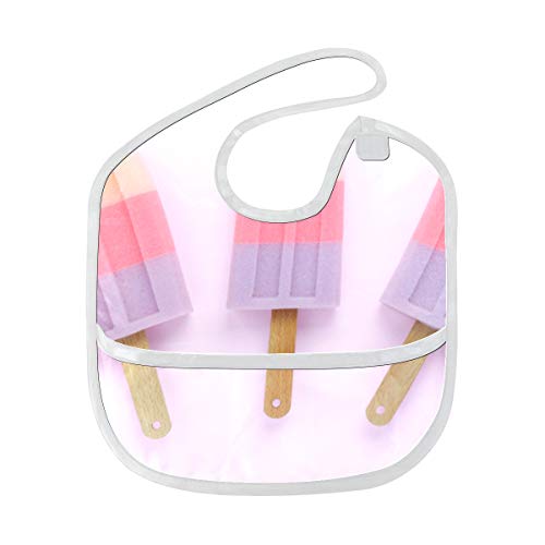 Moda Helado Chica de verano Amor Personalizada Suave impermeable lavable resistente a las manchas al olor al bebé babear babear babear eructar paños para bebés en general para niños de 6 a 24 meses