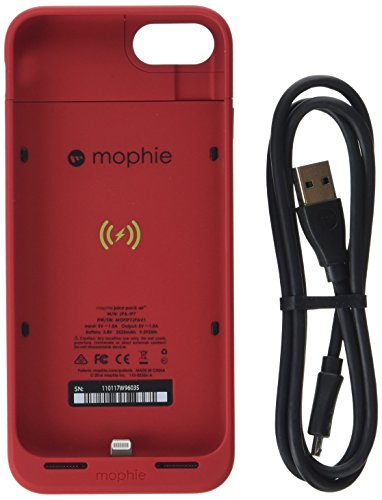 Mophie Juice Pack Air Funda para teléfono móvil 14 cm (5.5") Rojo - Fundas para teléfonos móviles (Funda, Apple, iPhone 8 Plus, iPhone 7 Plus, 14 cm (5.5"), Rojo)