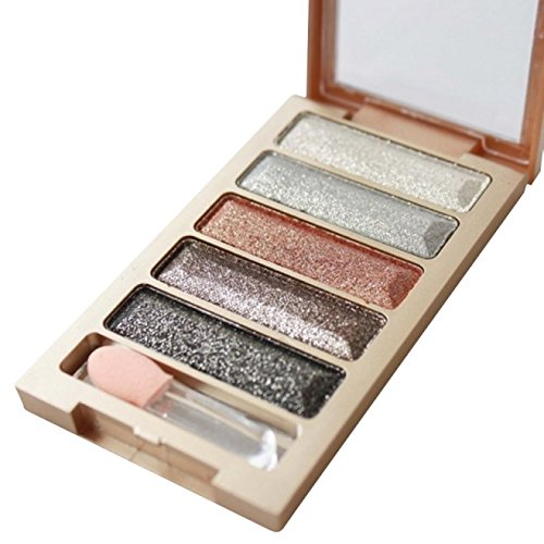 MORETIME Nueva paleta de sombras de ojos en 5 colores Paleta de sombra de ojos esmaltada de belleza, paleta profesional de sombra de ojos mate nacarada, pigmentos naturales, nude, ojos ahumados