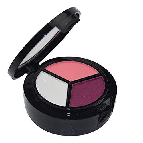 MORETIME sombra de ojos cosmética altamente pigmentado Mate Shimmer Crema de Maquillaje Paleta con Color Cálido y Frío Smoky Cosmetic Set 3 colores Profesional Natural Mate Maquillaje Sombra de Ojos