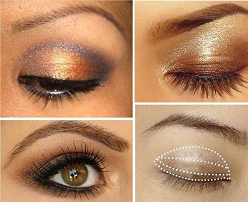 MORETIME sombra de ojos cosmética Shimmer Crema de Maquillaje con Color Cálido y Frío Smoky Cosmetic Set 3 colores Profesional Natural Mate Maquillaje Sombra de Ojos