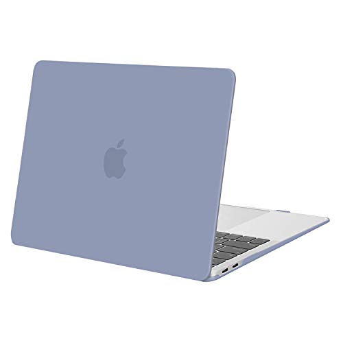 MOSISO Funda Dura Compatible con 2020 2019 2018 MacBook Air 13 Pulgadas A2179 A1932 con Pantalla Retina & Touch ID, Ultra Delgado Carcasa Rígida Protector de Plástico Cubierta, Gris Lavanda