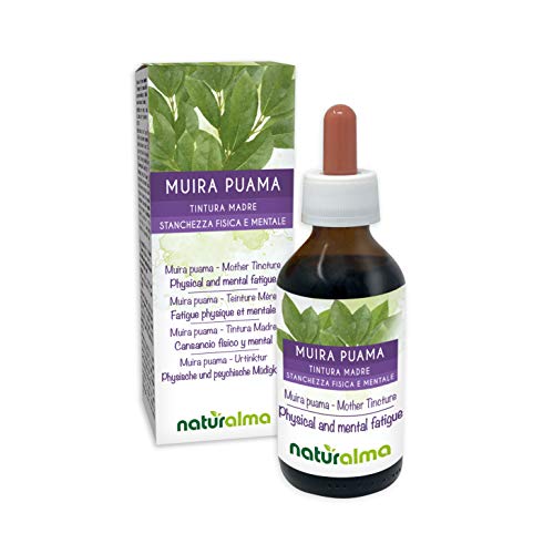 MUIRA PUAMA (Ptychopetalum olacoides) cortezas Tintura Madre sin alcohol NATURALMA | Extracto líquido gotas 100 ml | Complemento alimenticio | Vegano