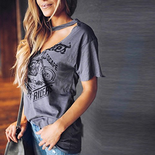 Mujer Camiseta,Sonnena Patrón de Sol Estampado sin Manga Camiseta para Mujer y Chica Joven Casual Sexy Traje de Verano Fresco para Citas Actividades al Aire Libre (M, Gris-2)