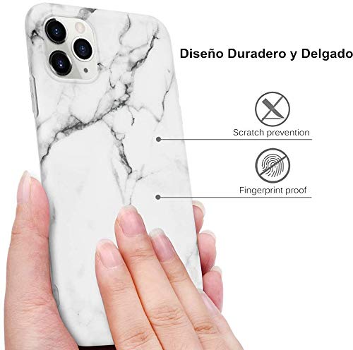 MUSESHOP Carcasa para iPhone 11 Funda Mármol, Carcasa Silicona TPU Flexible Suave Ultra Delgado Mate Case de IMD Marble para iPhone 11 6.1 Inch - [3 Unidades] Negro, Gris Blanco, Gris púrpura