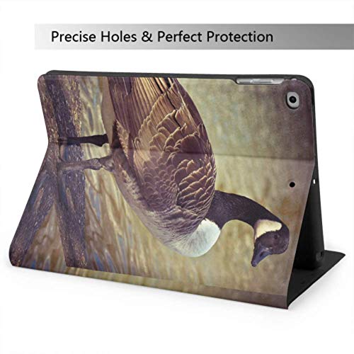 N\A Carcasa iPad para Mujer Goose Animal Bird Poultry Greylag Goose Gander iPad Protector de Caja para iPad Mini 4 / Mini 5/2018 6th / 2017 5th / Air/Air 2 con Auto Wake/Sleep Magnetic Vintage iPad C