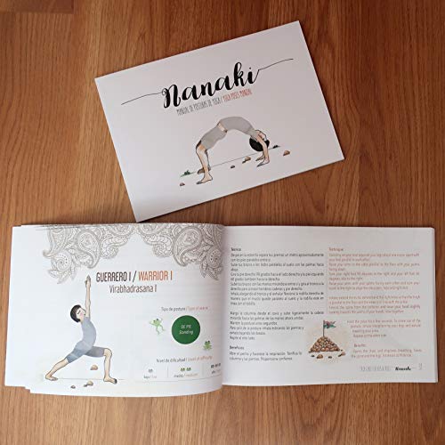 NANAKI Juego de Yoga para niños “The Yoga Game for Kids & Frogs”. 3 Juegos de Cartas de Yoga/Todas Edades. Incl. 36 Cartas de posturas Yoga +Reglas +Manual +Fichas +Caja A5. Bilingüe Español/Inglés