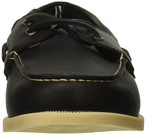 Nautica Men's NUELTIN Boat Shoe, Black, 12 Medium US