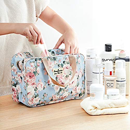 Neceser Colgante del Recorrido compone Bolsos de Lavado Grande cosmética Afeitar Bolsa de Maquillaje de Almacenamiento de artículos de tocador del Organizador Impermeable portátil para niñas