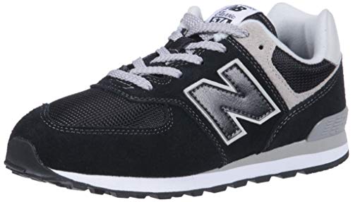 New Balance 574v2 Core Lace, Modelo GC574GK, Zapatillas para Niños, Negro (Black/Grey Black/Grey), 39 EU